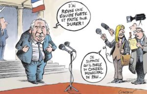 Dessin de Chappatte - Bayrou, maire de Pau