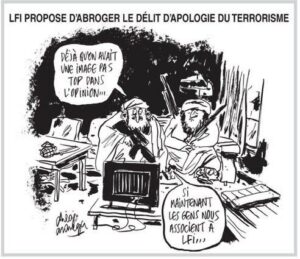 Dessin de Diego Aranega La France Insoumise