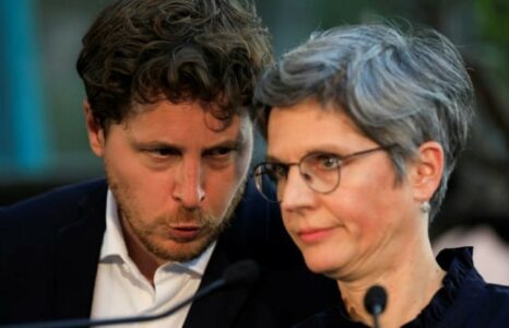 Photo de Julien Bayou et Sandrine Rousseau